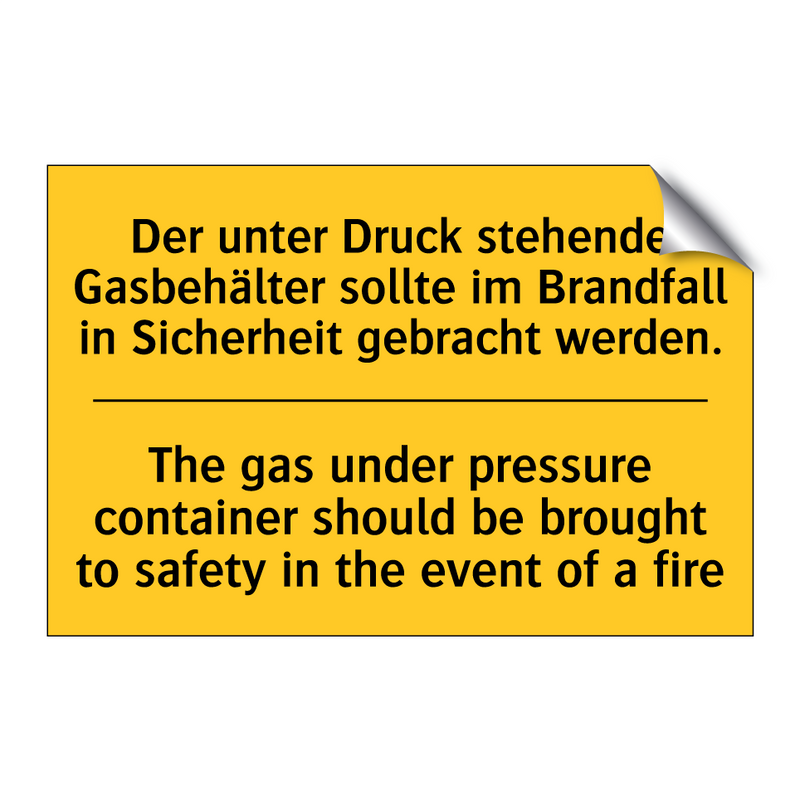Der unter Druck stehende Gasbehälter /.../ - The gas under pressure container /.../