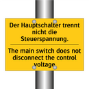 Der Hauptschalter trennt nicht /.../ - The main switch does not disconnect /.../