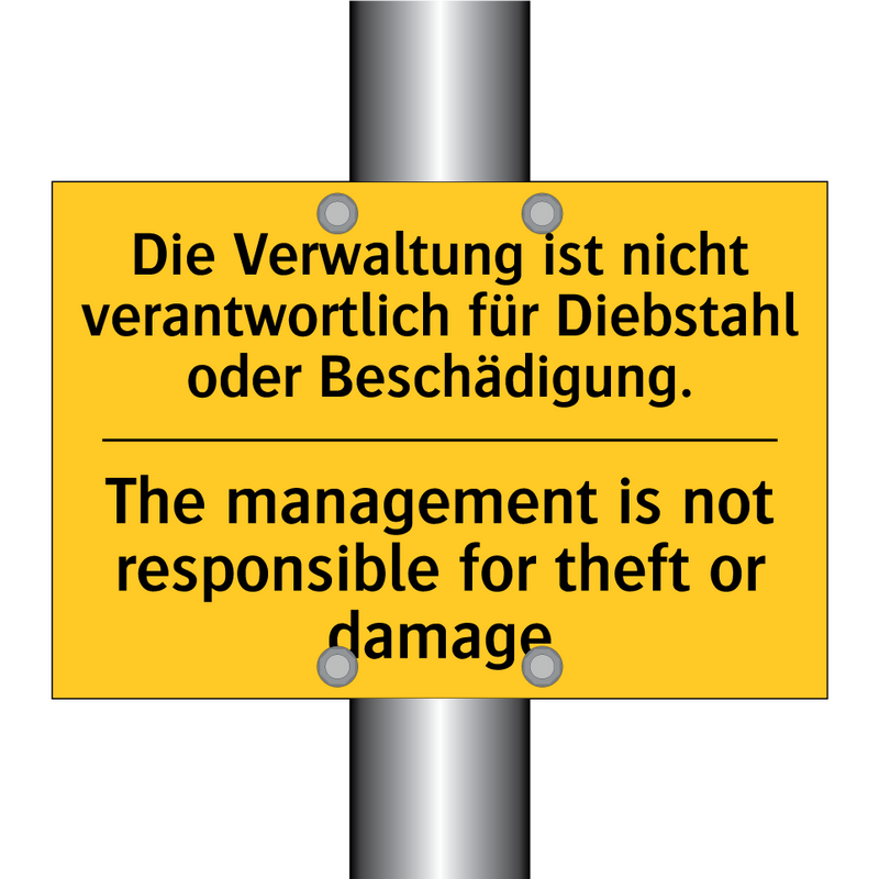 Die Verwaltung ist nicht verantwortlich /.../ - The management is not responsible /.../