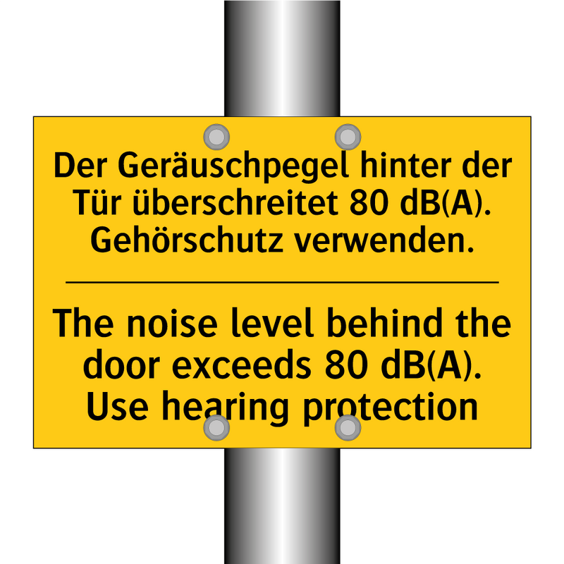 Der Geräuschpegel hinter der Tür /.../ - The noise level behind the door /.../