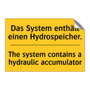Das System enthält einen Hydrospeicher./.../ - The system contains a hydraulic /.../