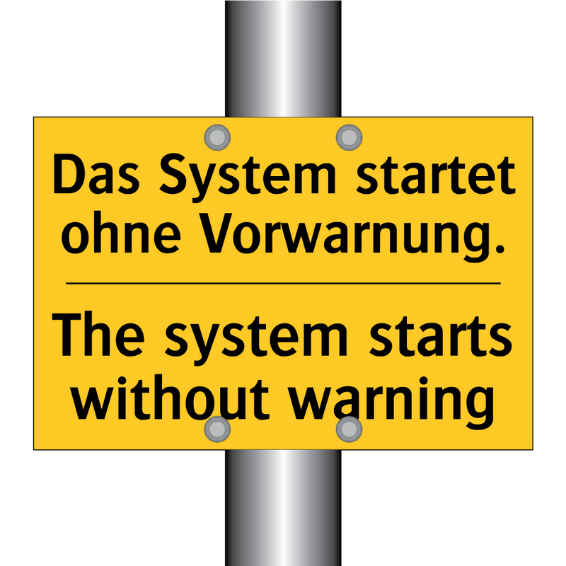 Das System startet ohne Vorwarnung./.../ - The system starts without warning/.../