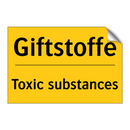 Giftstoffe - Toxic substances