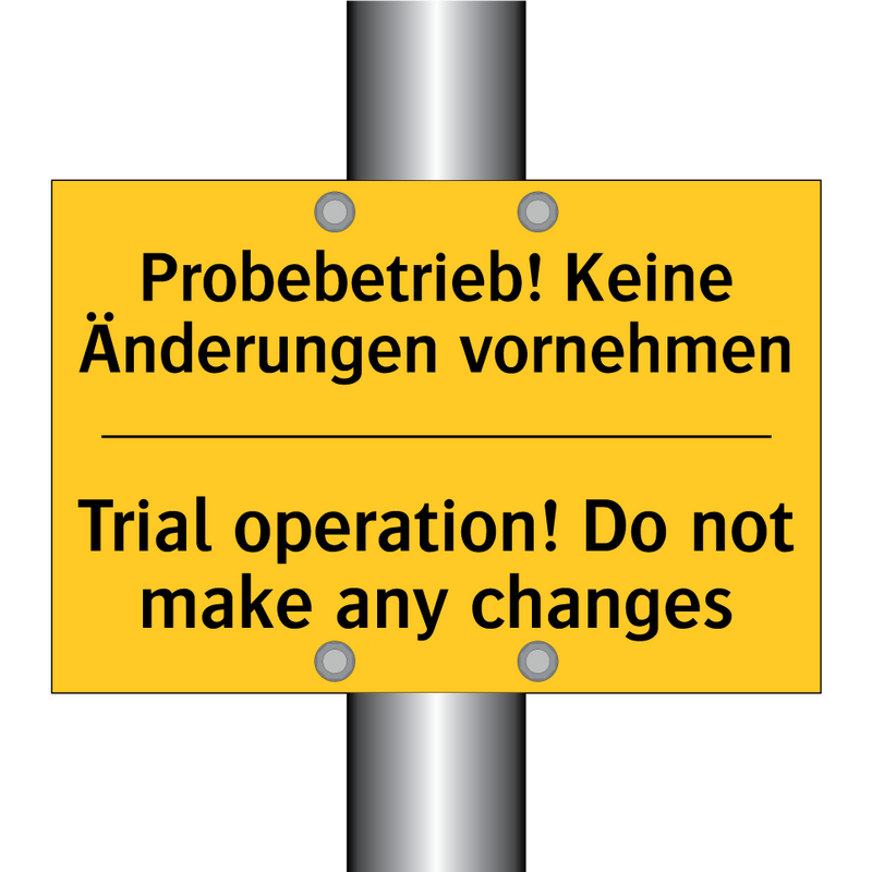 Probebetrieb! Keine Änderungen /.../ - Trial operation! Do not make any /.../