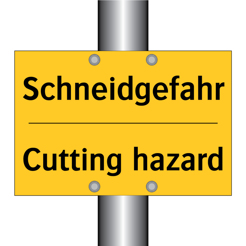 Schneidgefahr - Cutting hazard