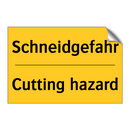 Schneidgefahr - Cutting hazard