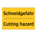Schneidgefahr - Cutting hazard