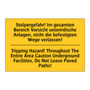 Stolpergefahr! Im gesamten Bereich /.../ - Tripping Hazard! Throughout The /.../