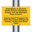 Stolpergefahr! Im gesamten Bereich /.../ - Tripping Hazard! Throughout The /.../