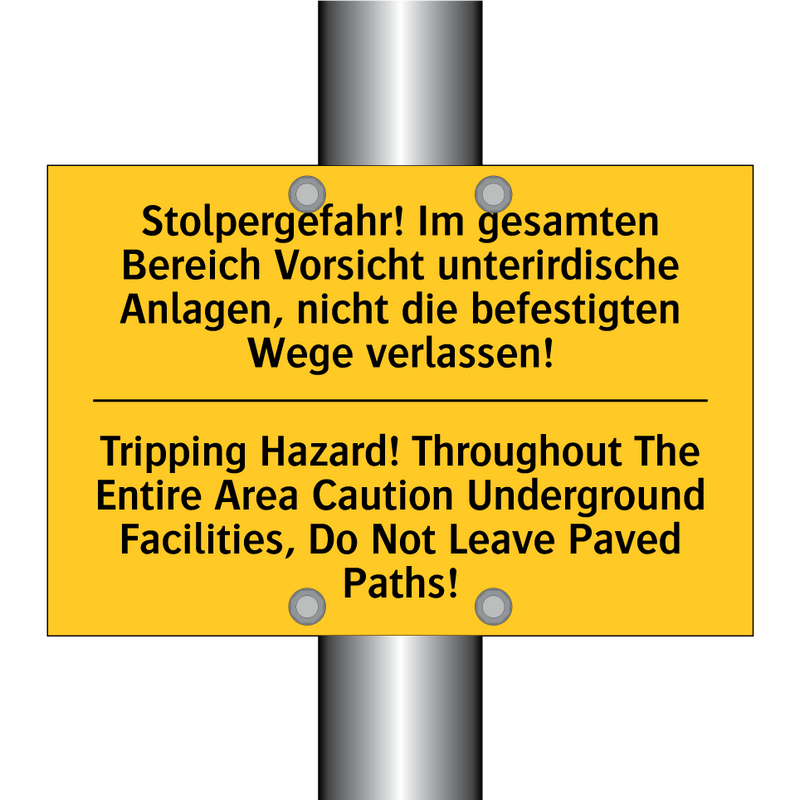Stolpergefahr! Im gesamten Bereich /.../ - Tripping Hazard! Throughout The /.../