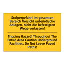 Stolpergefahr! Im gesamten Bereich /.../ - Tripping Hazard! Throughout The /.../