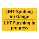 UHT-Spülung im Gange - UHT Flushing in progress