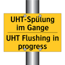 UHT-Spülung im Gange - UHT Flushing in progress