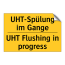 UHT-Spülung im Gange - UHT Flushing in progress