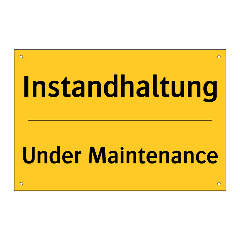 Instandhaltung - Under Maintenance