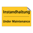 Instandhaltung - Under Maintenance