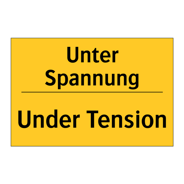 Unter Spannung - Under Tension