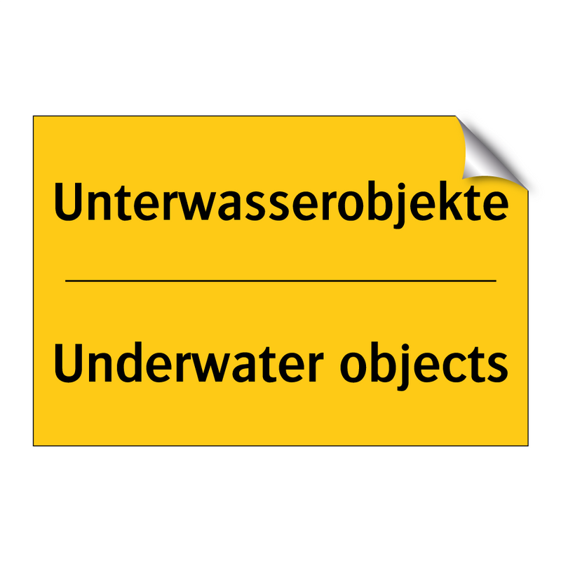 Unterwasserobjekte - Underwater objects