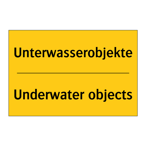 Unterwasserobjekte - Underwater objects