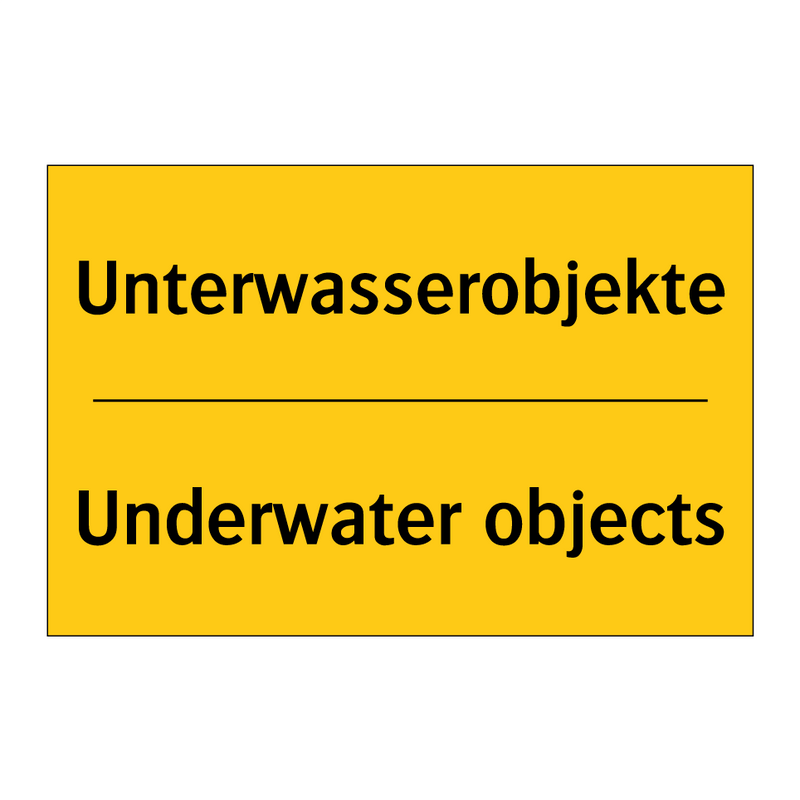 Unterwasserobjekte - Underwater objects