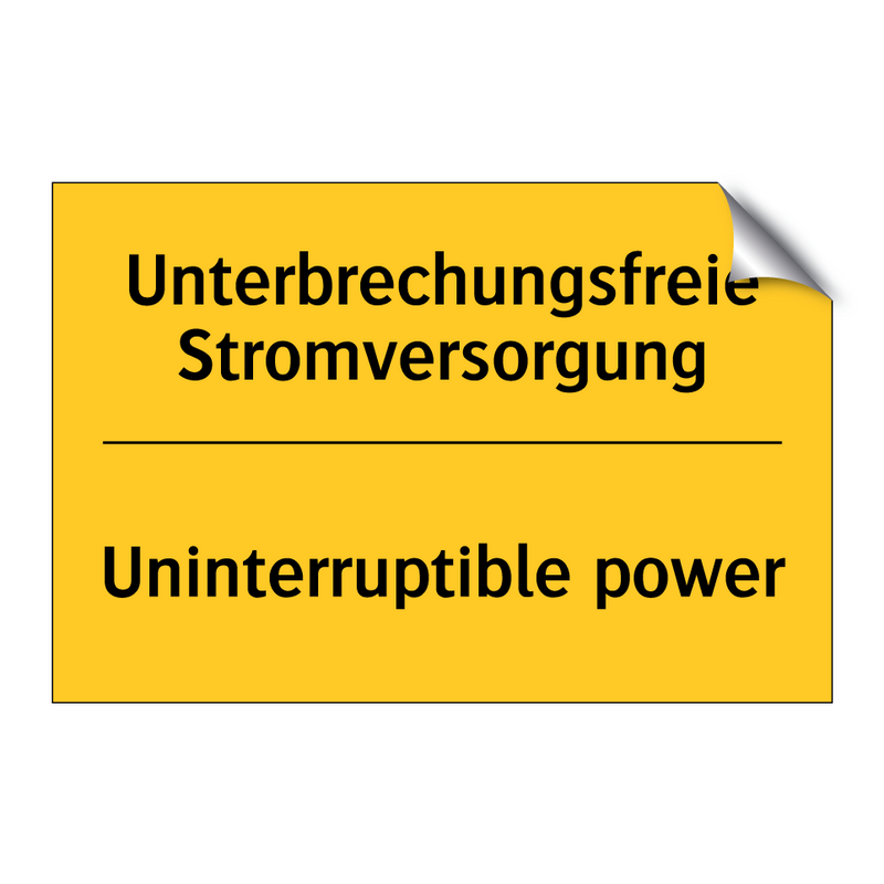 Unterbrechungsfreie Stromversorgung/.../ - Uninterruptible power