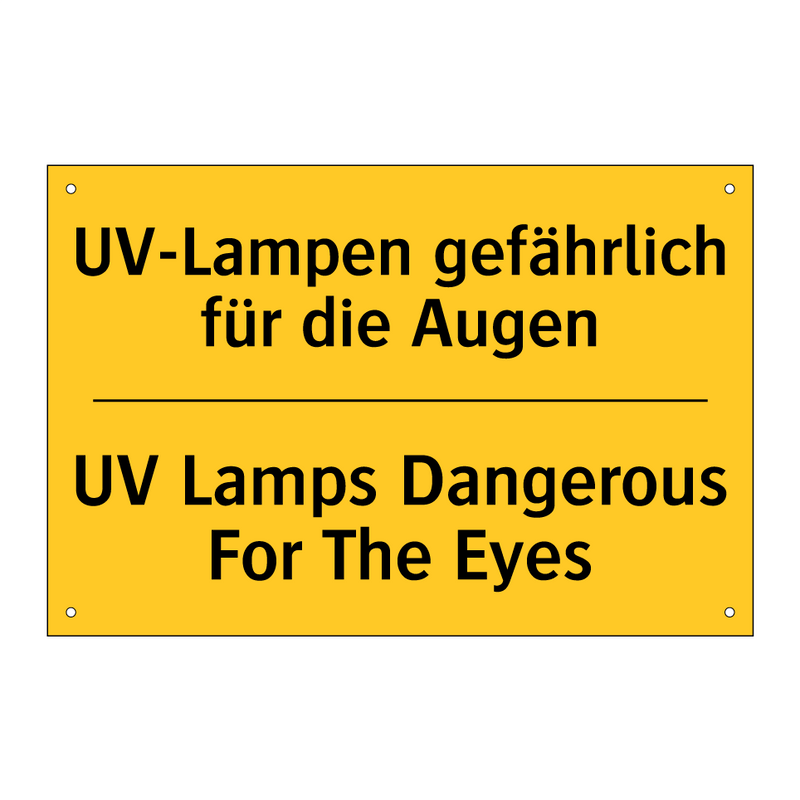 UV-Lampen gefährlich für die Augen/.../ - UV Lamps Dangerous For The Eyes/.../