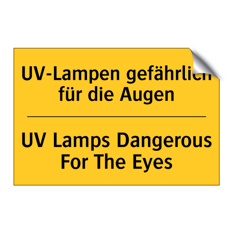 UV-Lampen gefährlich für die Augen/.../ - UV Lamps Dangerous For The Eyes/.../
