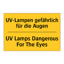 UV-Lampen gefährlich für die Augen/.../ - UV Lamps Dangerous For The Eyes/.../