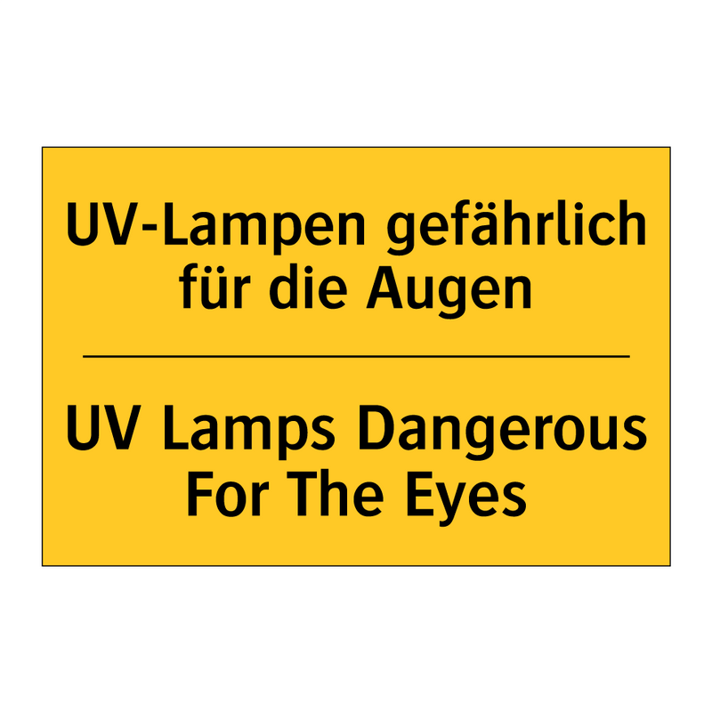 UV-Lampen gefährlich für die Augen/.../ - UV Lamps Dangerous For The Eyes/.../