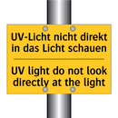 UV-Licht nicht direkt in das Licht /.../ - UV light do not look directly /.../