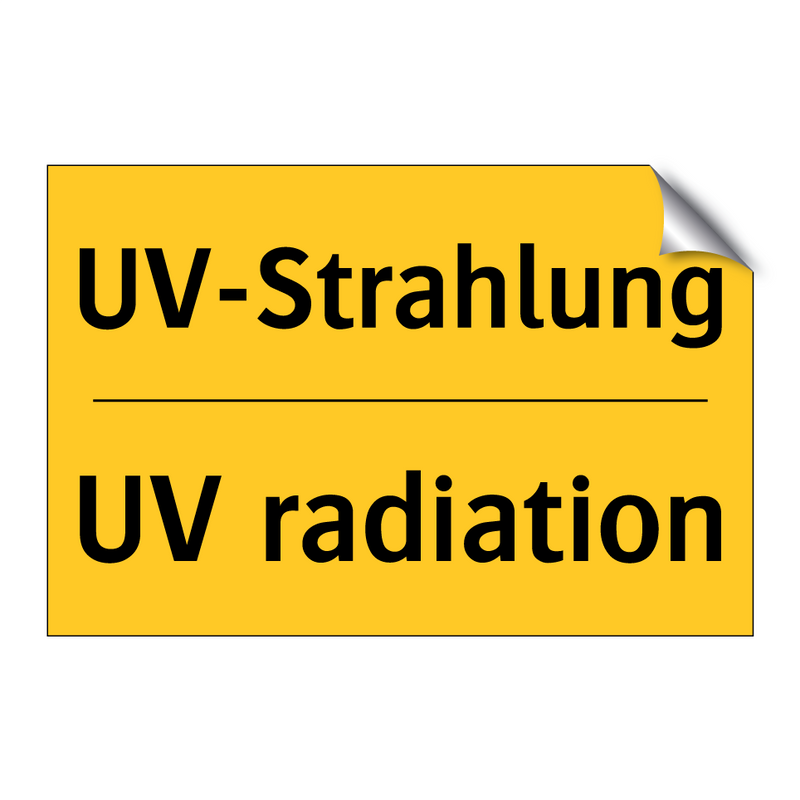 UV-Strahlung - UV radiation