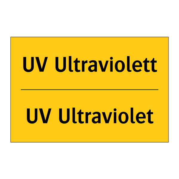 UV Ultraviolett - UV Ultraviolet