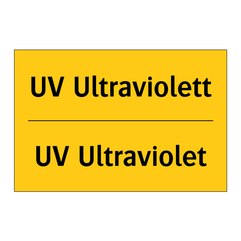 UV Ultraviolett - UV Ultraviolet