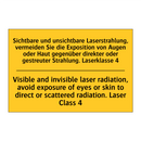 Sichtbare und unsichtbare Laserstrahlung, /.../ - Visible and invisible laser radiation, /.../