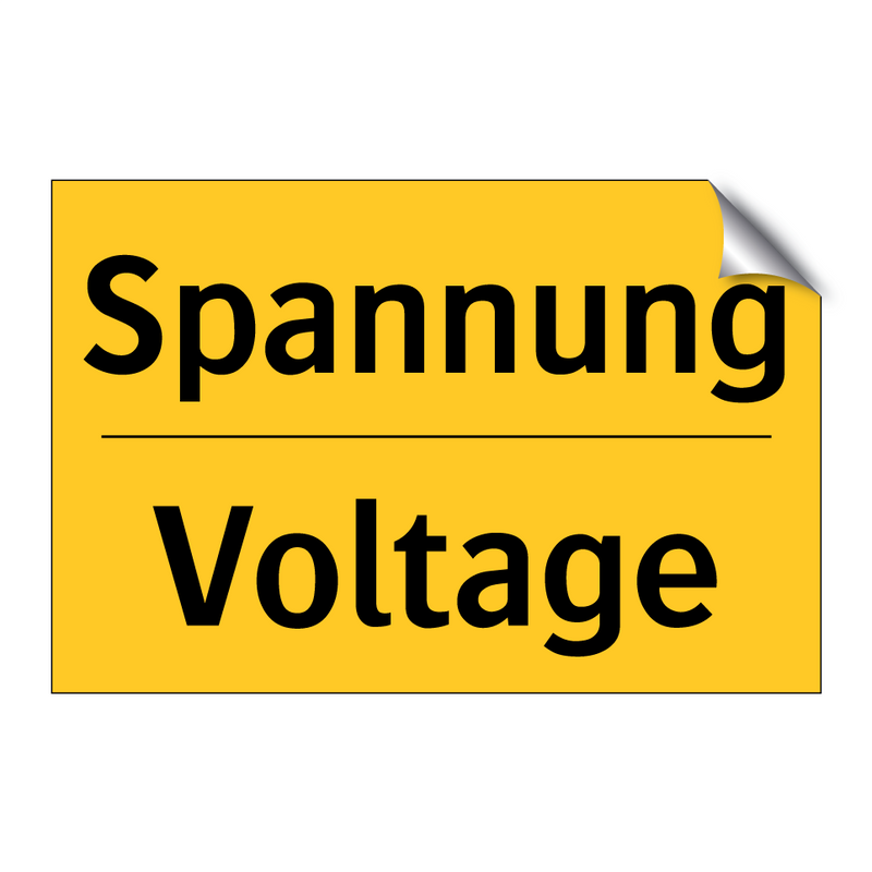Spannung - Voltage