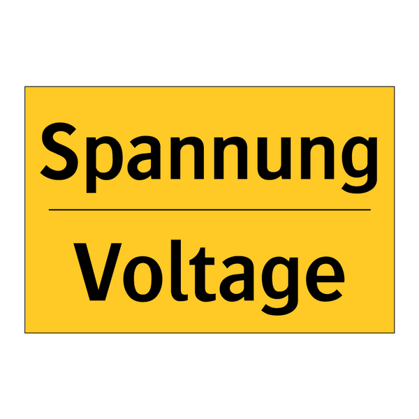 Spannung - Voltage