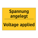 Spannung angelegt - Voltage applied