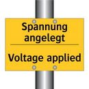 Spannung angelegt - Voltage applied