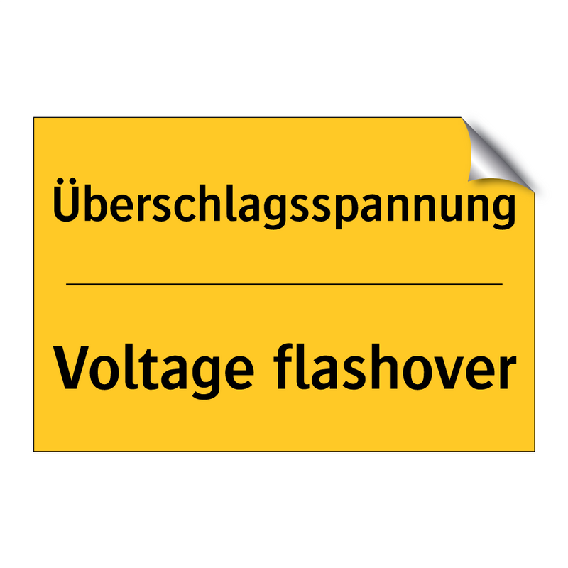 Überschlagsspannung - Voltage flashover