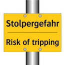 Stolpergefahr - Risk of tripping