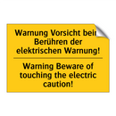 Warnung Vorsicht beim Berühren /.../ - Warning Beware of touching the /.../