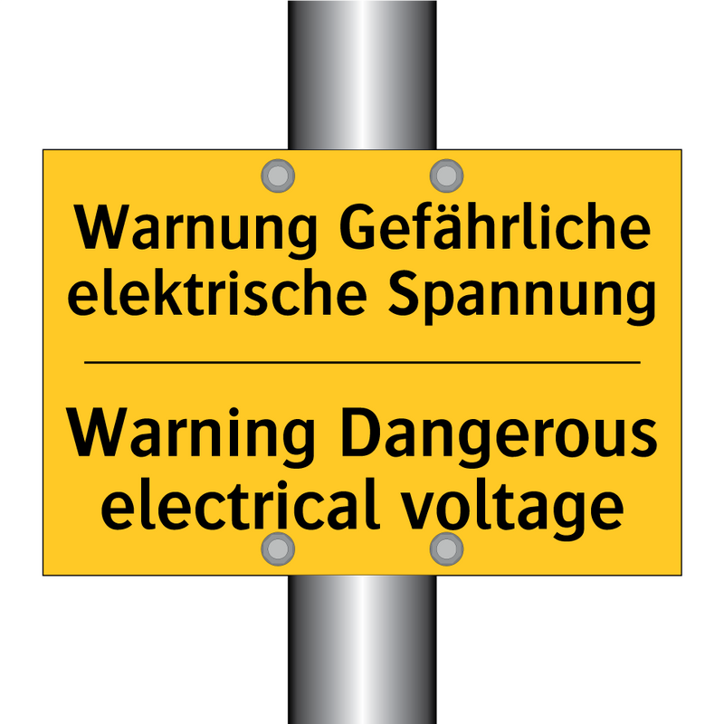Warnung Gefährliche elektrische /.../ - Warning Dangerous electrical voltage/.../