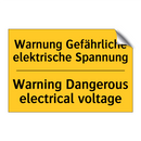 Warnung Gefährliche elektrische /.../ - Warning Dangerous electrical voltage/.../
