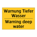 Warnung Tiefer Wasser - Warning deep water