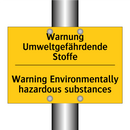 Warnung Umweltgefährdende Stoffe/.../ - Warning Environmentally hazardous /.../