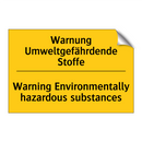 Warnung Umweltgefährdende Stoffe/.../ - Warning Environmentally hazardous /.../