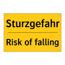 Sturzgefahr - Risk of falling
