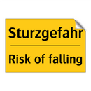 Sturzgefahr - Risk of falling