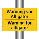 Warnung vor Alligator - Warning for alligator
