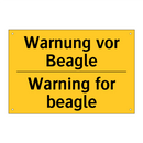 Warnung vor Beagle - Warning for beagle